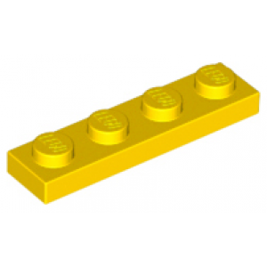 Plaat 1x4 Yellow